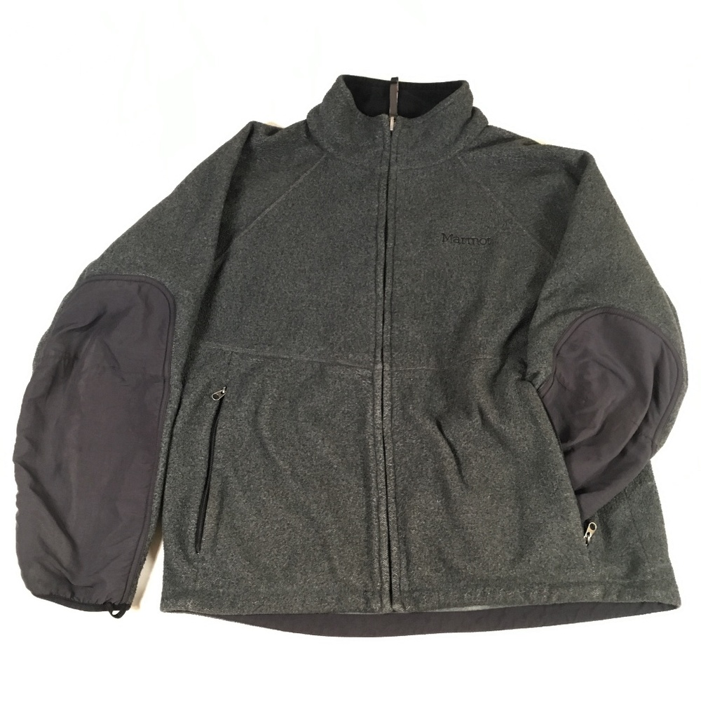 Marmot Gray Polartec Fleece Jacket